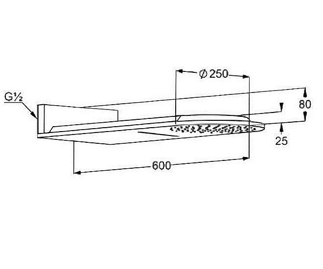 Верхний душ Kludi A-QA 648809100 купить в интернет-магазине сантехники Sanbest