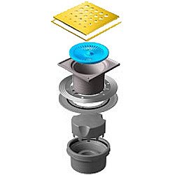 Душевой трап Pestan Confluo Standard 13000164 золото купить в интернет-магазине Sanbest