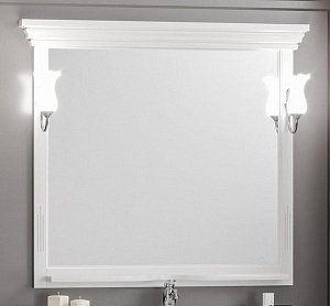 Зеркало Опадирис Риспекто 109 белый матовый в ванную от интернет-магазине сантехники Sanbest