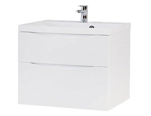 Тумба с раковиной BelBagno MARINO H60-2C-SO-BL-P 80 Bianco Lucido для ванной в интернет-магазине Sanbest