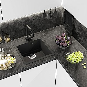 Кухонная мойка Misty Imperial 46 IMP-46х51-01 антрацит купить в интернет-магазине сантехники Sanbest