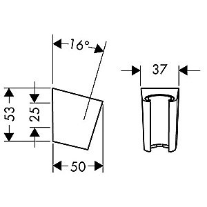 Держатель ручного душа Hansgrohe Porter S 28331140 бронза купить в интернет-магазине сантехники Sanbest