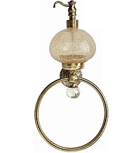 Диспенсер Migliore Cristalia ML.CRS-60.226.BR стекло с декором/бронза-swarovski купить в интернет-магазине сантехники Sanbest