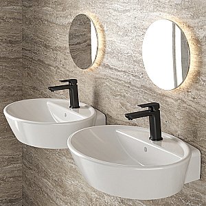 Смеситель для раковины PAINI Nove 09PZ211MESR черный матовый купить в интернет-магазине сантехники Sanbest