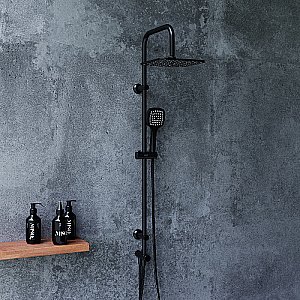 Душевая система Dorff Norma D0712020 черная матовая купить в интернет-магазине сантехники Sanbest