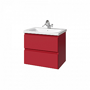 Тумба с раковиной Caprigo Forte 65 два ящика цвет на выбор/эмаль для ванной в интернет-магазине Sanbest