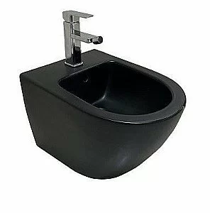 Биде подвесное CeramaLux 2197-1MB черный матовый купить в интернет-магазине Sanbest