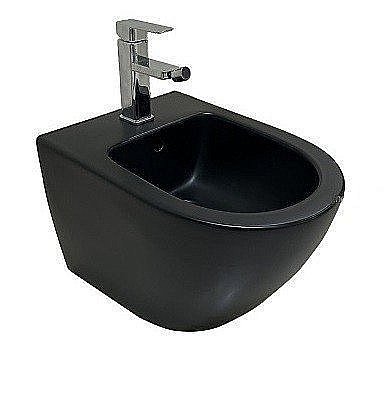 Биде подвесное CeramaLux 2197-1MB черный матовый купить в интернет-магазине Sanbest