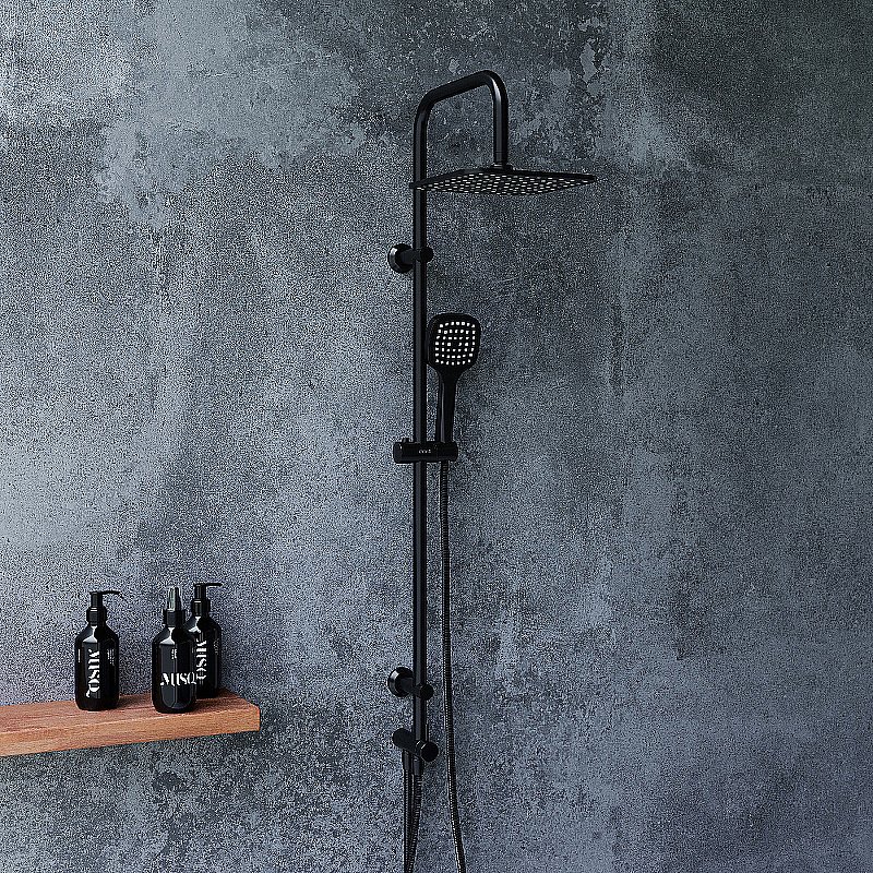 Душевая система Dorff Norma D0712020 черная матовая купить в интернет-магазине сантехники Sanbest