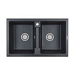 Мойка кухонная Paulmark Zwilling PM238150-BLM купить в интернет-магазине сантехники Sanbest