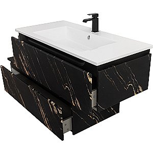 Нижняя тумба Cezares SLIDER-1000-1C-PI-NF-P черный фьюжн для ванной в интернет-магазине сантехники Sanbest