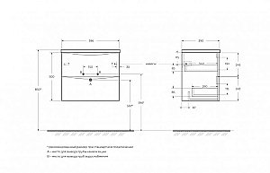 Тумба с раковиной BelBagno MARINO-CER-MINI-600-2C-SO-BL-P Bianco Lucido для ванной в интернет-магазине Sanbest
