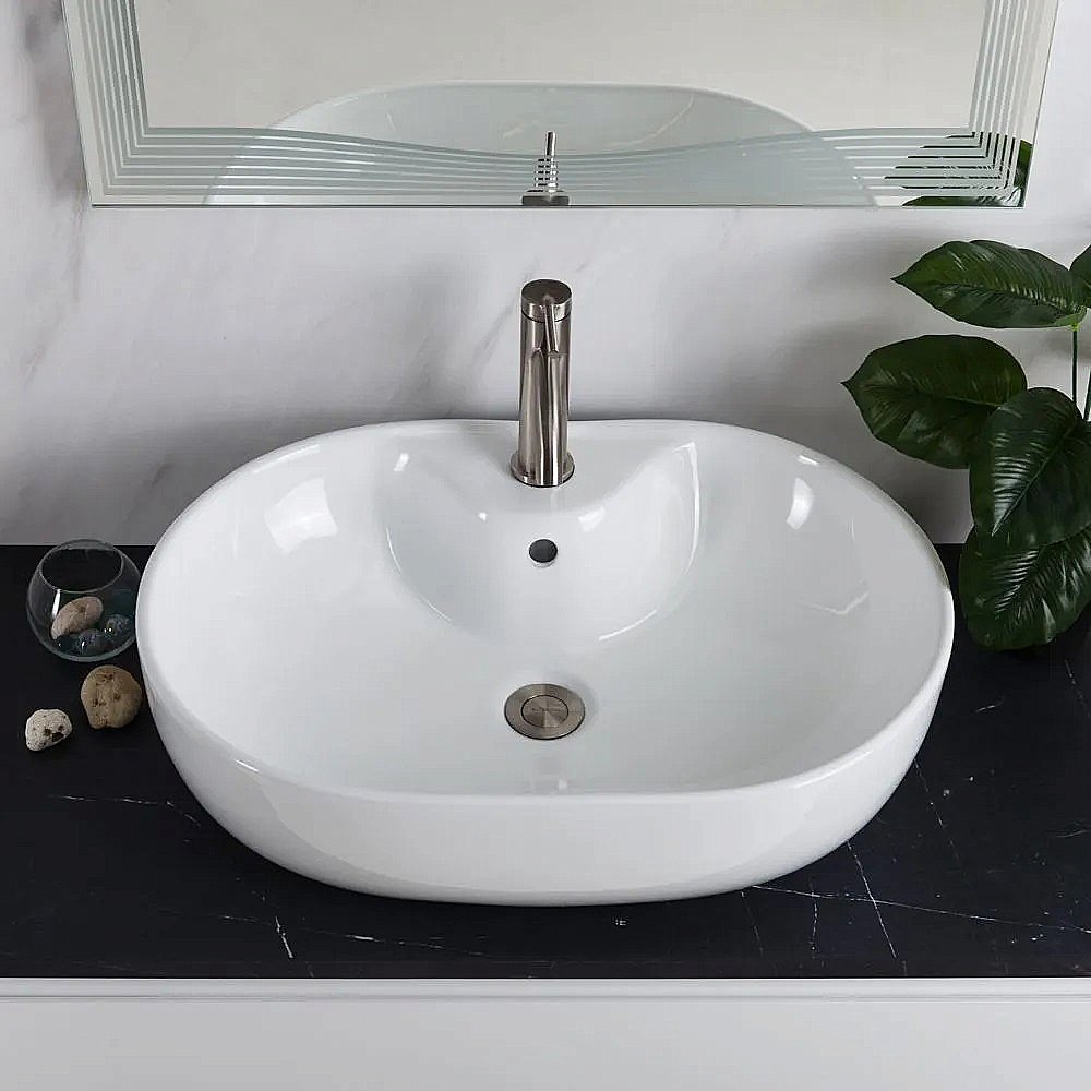 Раковина накладная Belbagno 60 BB1151 белая купить в интернет-магазине Sanbest