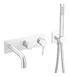 Смеситель для ванны Boheme UNO 464-3-MW белый матовый купить в интернет-магазине сантехники Sanbest