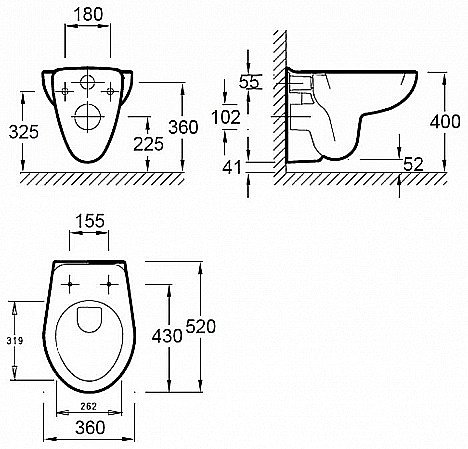 Унитаз подвесной Jacob Delafon BRIVE E4345G-00 купить в интернет-магазине Sanbest