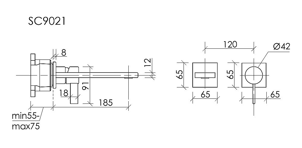 Смеситель для раковины Sancos Linn SC9021MB черный матовый купить в интернет-магазине сантехники Sanbest