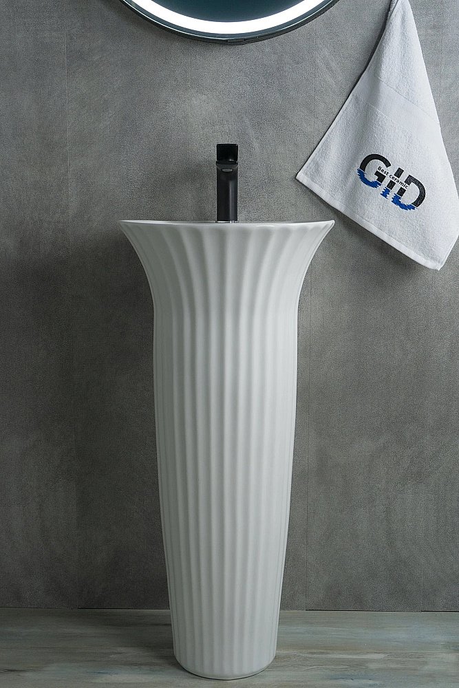 Раковина напольная Gid Autonomo 41 Nb132 81113 белая купить в интернет-магазине Sanbest