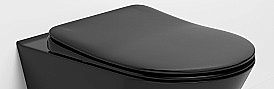 Крышка для унитаза Boheme Avva 976-B черная купить в интернет-магазине сантехники Sanbest