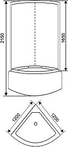 Душевая кабина ARCUS AS-114 купить в интернет-магазине Sanbest