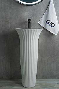 Раковина напольная Gid Autonomo 41 Nb132 81113 белая купить в интернет-магазине Sanbest