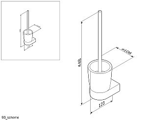 Ершик для туалета AM.PM Sensation A3033300 купить в интернет-магазине сантехники Sanbest
