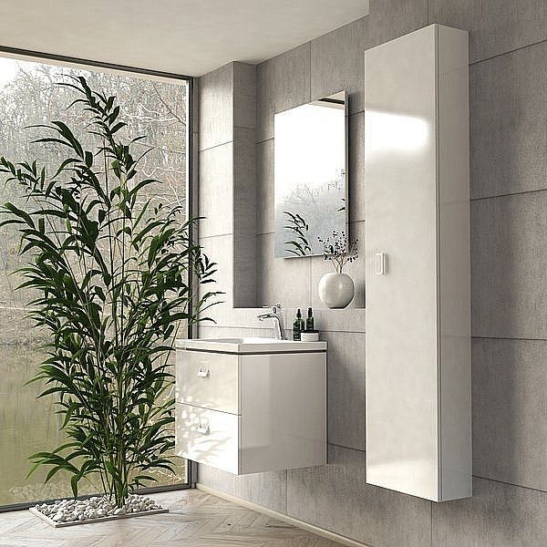 Шкаф подвесной Ravak COMFORT X000001382 40 белый для ванной в интернет-магазине сантехники Sanbest