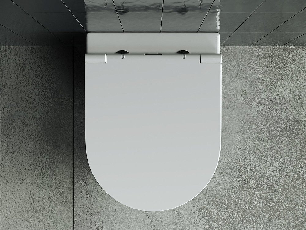 Унитаз подвесной Ceramica Nova FORMA Rimless CN3011 безободковый, с крышкой микролифт купить в интернет-магазине Sanbest