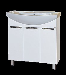 Тумба для раковины напольная Misty Лаванда 80 белая купить в интернет-магазине сантехники Sanbest