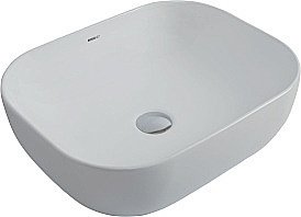 Раковина накладная Aquanet Lake-1 50 211286 белая купить в интернет-магазине Sanbest