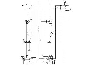 Душевая система Aquanet Passion R3 купить в интернет-магазине сантехники Sanbest