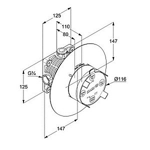 Душевая система Kludi Pure&Style 406300575 хром купить в интернет-магазине сантехники Sanbest