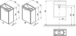 Тумба с раковиной Ravak CLASSIC II SD 40 белая для ванной в интернет-магазине Sanbest