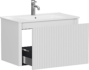 Тумба с раковиной Allen Brau Gravity 80 1.370017.WM белая матовая для ванной в интернет-магазине Sanbest