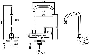 Смеситель для кухни Allen Brau Fenster 5.60003-00 купить в интернет-магазине сантехники Sanbest
