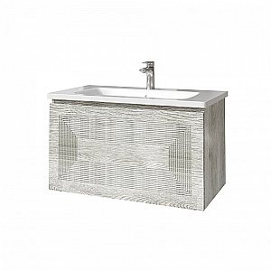 Тумба с раковиной Caprigo Modo-Quarta 100 с интегрированной ручкой, цвет на выбор для ванной в интернет-магазине Sanbest