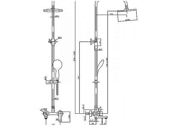 Душевая система Aquanet Passion R3 купить в интернет-магазине сантехники Sanbest