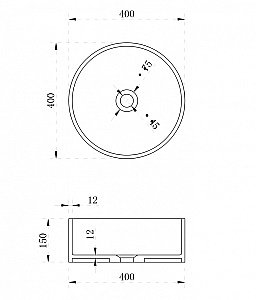 Раковина накладная ABBER Stein AS2612 белая матовая купить в интернет-магазине Sanbest