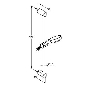 Душевой гарнитур Kludi Logo 681600500 купить в интернет-магазине сантехники Sanbest