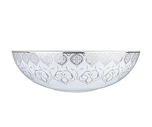 Раковина накладная Bronze de Luxe Persia 40,5 2008 белая, с декором купить в интернет-магазине Sanbest