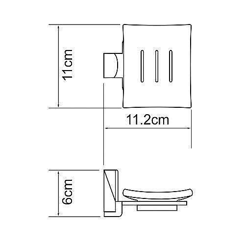 Мыльница стеклянная WasserKRAFT Leine К-5029 купить в интернет-магазине сантехники Sanbest