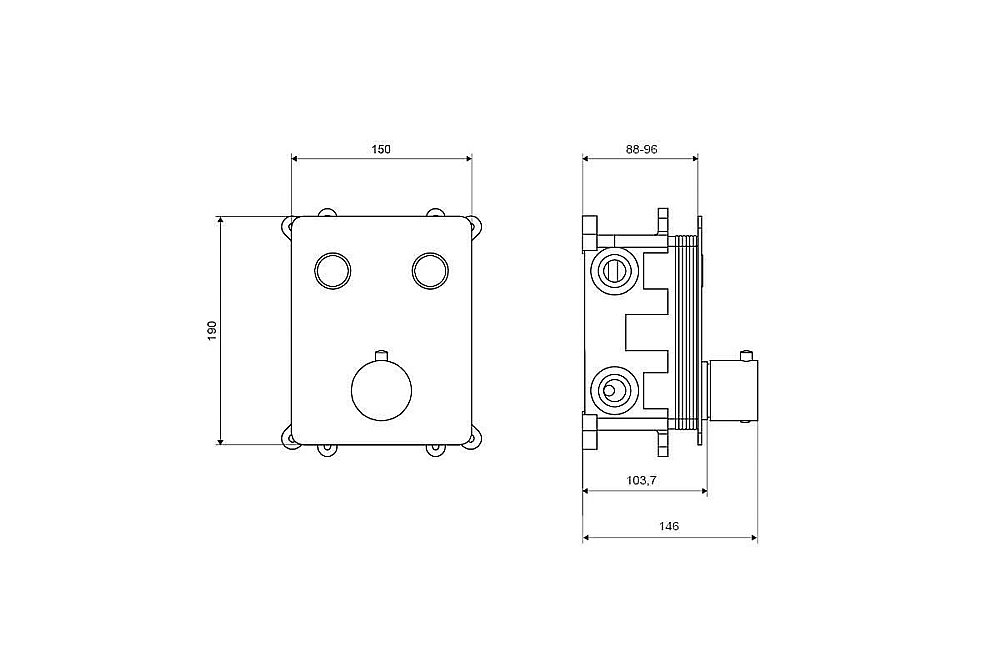 Смеситель для душа Excellent Krotos 8045 CR купить в интернет-магазине сантехники Sanbest