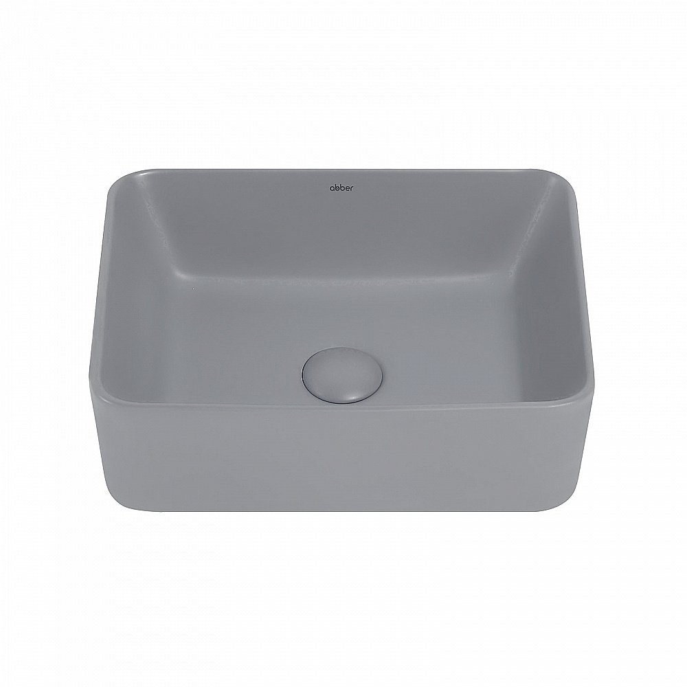 Раковина накладная ABBER Rechteck AC2213MG серая матовая купить в интернет-магазине Sanbest