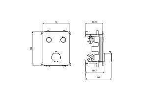Смеситель для душа Excellent Krotos 8045 CR купить в интернет-магазине сантехники Sanbest
