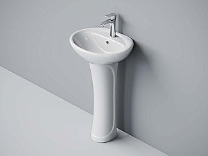 Раковина детская на пьедестале Laguraty 3209 F белая купить в интернет-магазине Sanbest