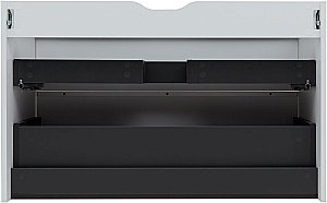 Тумба с раковиной Aquanet Вита 330474 100 белый матовый для ванной в интернет-магазине Sanbest