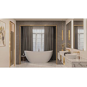 Ванна из искусственного камня WhiteCross ONYX C 160x75 белая матовая купить в интернет-магазине Sanbest