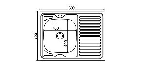 Мойка кухонная MIXLINE ML 527970 хром купить в интернет-магазине сантехники Sanbest