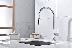 Смеситель для кухни Paulmark Senso Se215180-CR хром купить в интернет-магазине сантехники Sanbest