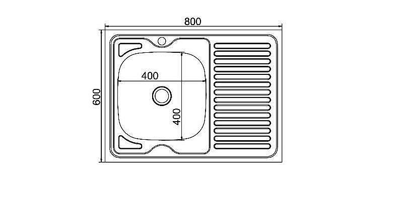 Мойка кухонная MIXLINE ML 527970 хром купить в интернет-магазине сантехники Sanbest