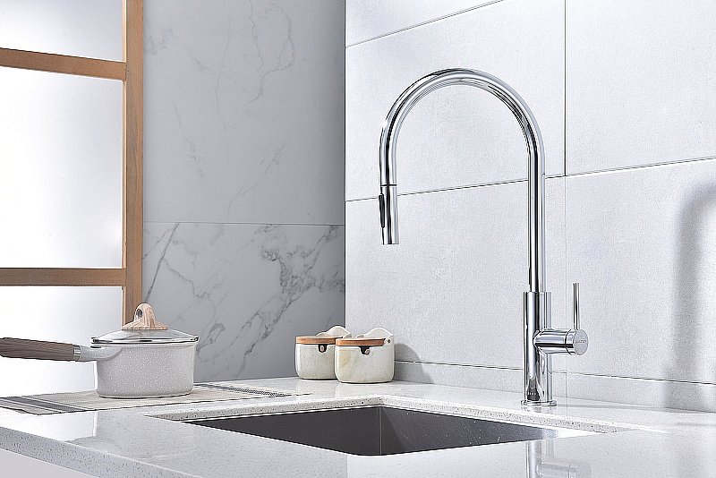 Смеситель для кухни Paulmark Senso Se215180-CR хром купить в интернет-магазине сантехники Sanbest